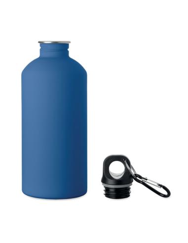 Botella de acero inoxidable reciclado Astorga pared simple acabado goma 500ml PERSONALIZABLE