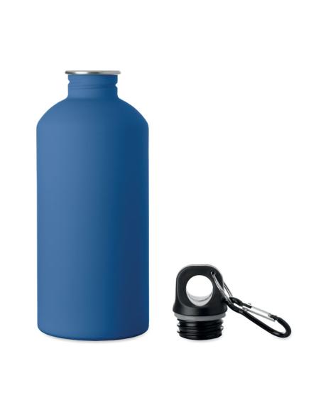 Botella de acero inoxidable reciclado Astorga pared simple acabado goma 500ml PERSONALIZABLE