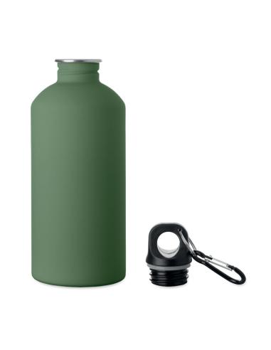 Botella de acero inoxidable reciclado Astorga pared simple acabado goma 500ml PERSONALIZABLE