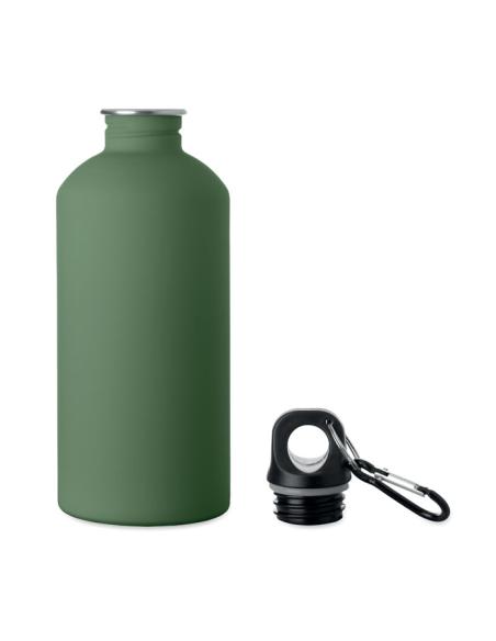 Botella de acero inoxidable reciclado Astorga pared simple acabado goma 500ml PERSONALIZABLE