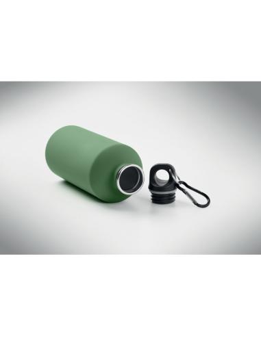 Botella de acero inoxidable reciclado Astorga pared simple acabado goma 500ml PERSONALIZABLE