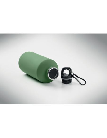 Botella de acero inoxidable reciclado Astorga pared simple acabado goma 500ml PERSONALIZABLE
