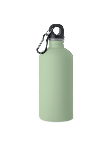 Botella de acero inoxidable reciclado Astorga pared simple acabado goma 500ml PERSONALIZABLE