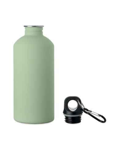 Botella de acero inoxidable reciclado Astorga pared simple acabado goma 500ml PERSONALIZABLE