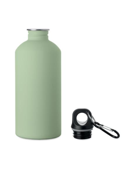 Botella de acero inoxidable reciclado Astorga pared simple acabado goma 500ml PERSONALIZABLE