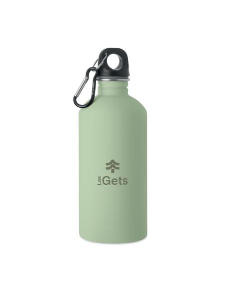 Botella de acero inoxidable reciclado Astorga pared simple acabado goma 500ml PERSONALIZABLE