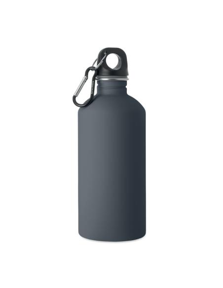 Botella de acero inoxidable reciclado Astorga pared simple acabado goma 500ml PERSONALIZABLE