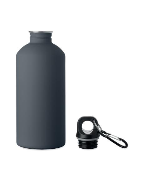 Botella de acero inoxidable reciclado Astorga pared simple acabado goma 500ml PERSONALIZABLE