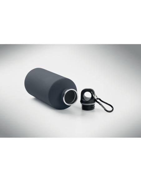 Botella de acero inoxidable reciclado Astorga pared simple acabado goma 500ml PERSONALIZABLE