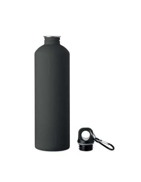 Botella de acero inoxidable reciclado Arties de pared simple acabado goma 750ml PERSONALIZABLE