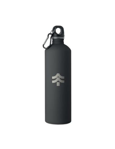 Botella de acero inoxidable reciclado Arties de pared simple acabado goma 750ml PERSONALIZABLE
