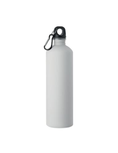 Botella de acero inoxidable reciclado Arties de pared simple acabado goma 750ml PERSONALIZABLE