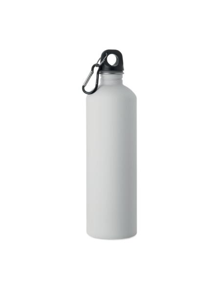 Botella de acero inoxidable reciclado Arties de pared simple acabado goma 750ml PERSONALIZABLE