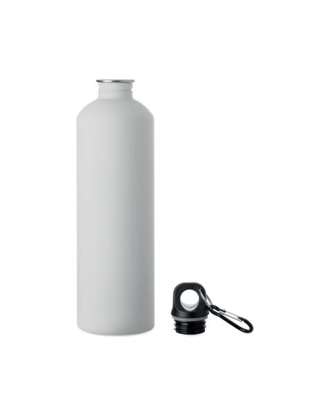 Botella de acero inoxidable reciclado Arties de pared simple acabado goma 750ml PERSONALIZABLE