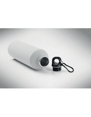 Botella de acero inoxidable reciclado Arties de pared simple acabado goma 750ml PERSONALIZABLE