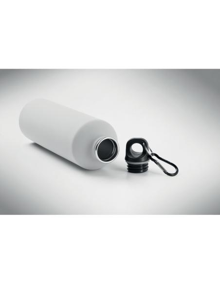 Botella de acero inoxidable reciclado Arties de pared simple acabado goma 750ml PERSONALIZABLE