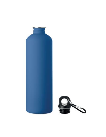 Botella de acero inoxidable reciclado Arties de pared simple acabado goma 750ml PERSONALIZABLE