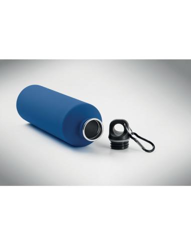 Botella de acero inoxidable reciclado Arties de pared simple acabado goma 750ml PERSONALIZABLE