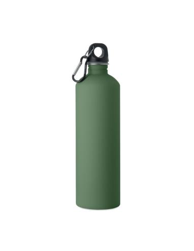 Botella de acero inoxidable reciclado Arties de pared simple acabado goma 750ml PERSONALIZABLE