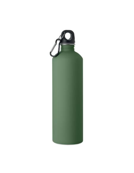 Botella de acero inoxidable reciclado Arties de pared simple acabado goma 750ml PERSONALIZABLE
