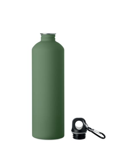 Botella de acero inoxidable reciclado Arties de pared simple acabado goma 750ml PERSONALIZABLE