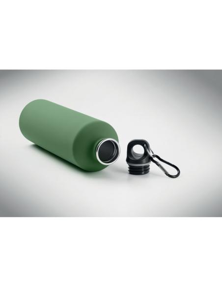 Botella de acero inoxidable reciclado Arties de pared simple acabado goma 750ml PERSONALIZABLE