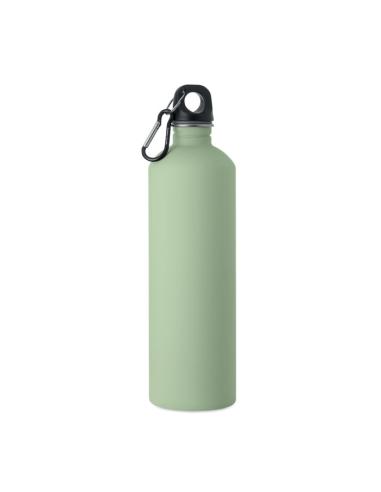Botella de acero inoxidable reciclado Arties de pared simple acabado goma 750ml PERSONALIZABLE