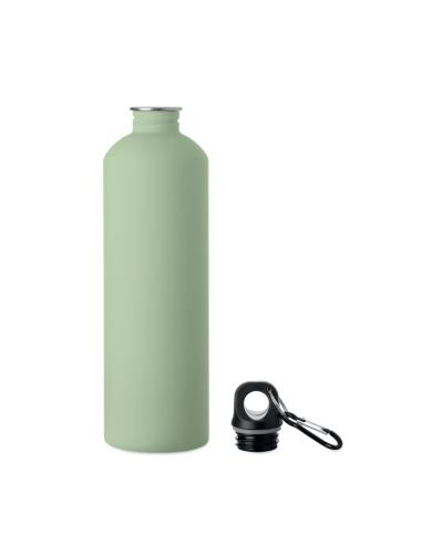 Botella de acero inoxidable reciclado Arties de pared simple acabado goma 750ml PERSONALIZABLE