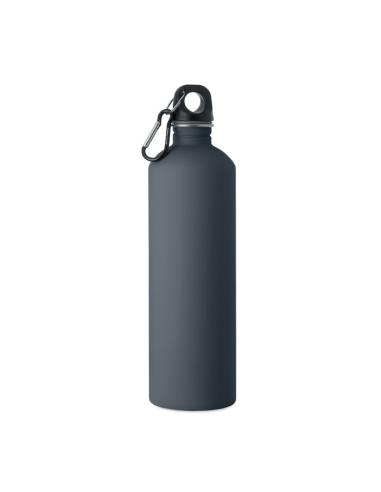 Botella de acero inoxidable reciclado Arties de pared simple acabado goma 750ml PERSONALIZABLE