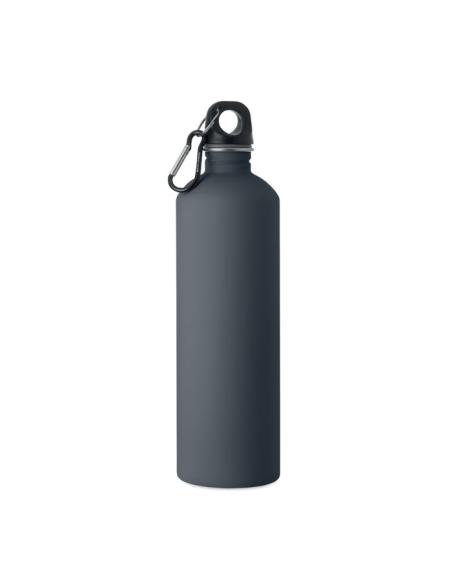 Botella de acero inoxidable reciclado Arties de pared simple acabado goma 750ml PERSONALIZABLE