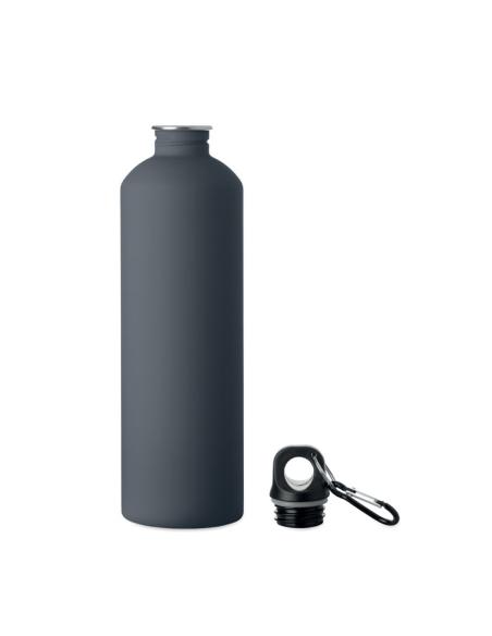 Botella de acero inoxidable reciclado Arties de pared simple acabado goma 750ml PERSONALIZABLE