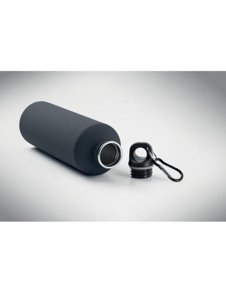Botella de acero inoxidable reciclado Arties de pared simple acabado goma 750ml PERSONALIZABLE