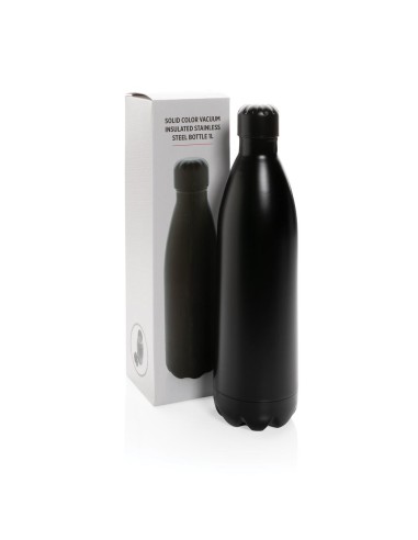 Botella agua de acero inoxidable Singapore doble capa sin BPA 1 litro PERSONALIZABLE