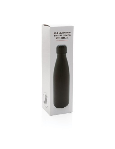 Botella agua de acero inoxidable Singapore doble capa sin BPA 1 litro PERSONALIZABLE