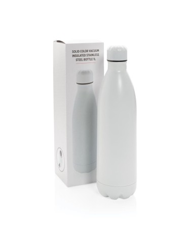 Botella agua de acero inoxidable Singapore doble capa sin BPA 1 litro PERSONALIZABLE