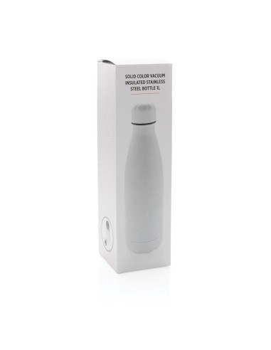 Botella agua de acero inoxidable Singapore doble capa sin BPA 1 litro PERSONALIZABLE