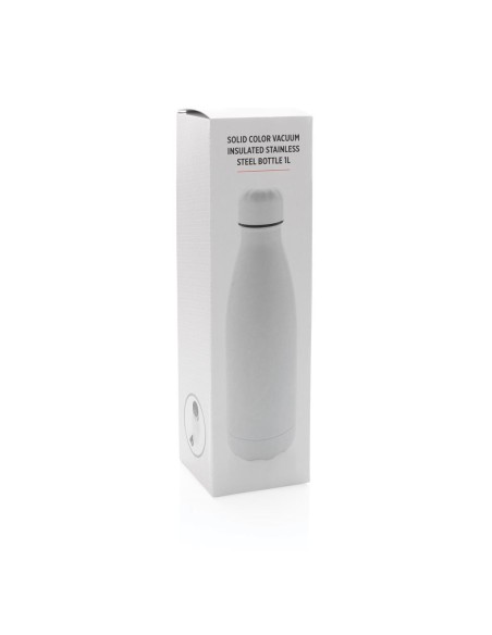 Botella agua de acero inoxidable Singapore doble capa sin BPA 1 litro PERSONALIZABLE