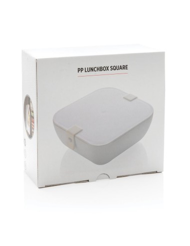 Fiambrera cuadrada reutilizable de PP Middlesbrough PERSONALIZABLE