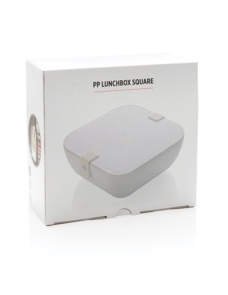 Fiambrera cuadrada reutilizable de PP Middlesbrough PERSONALIZABLE
