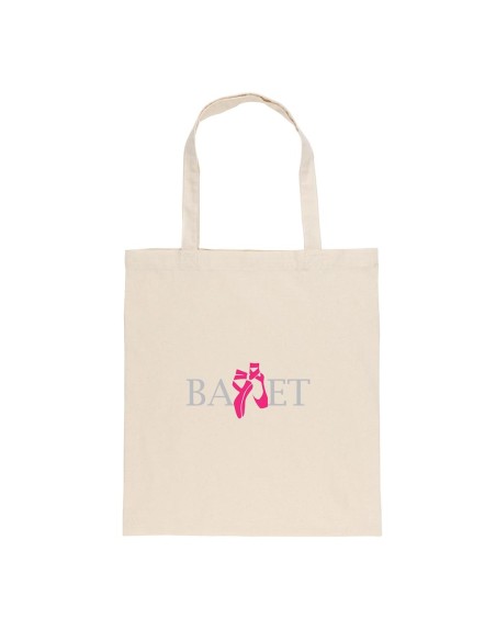 Bolsa de tela Medan algodón reciclado 145g/m2 natur asas largas PERSONALIZABLE