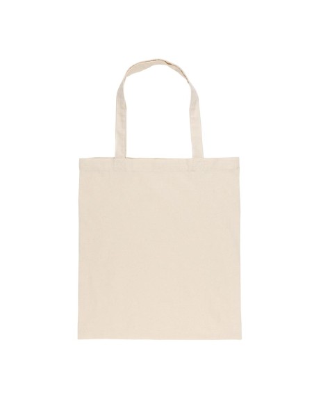 Bolsa de tela Medan algodón reciclado 145g/m2 natur asas largas PERSONALIZABLE