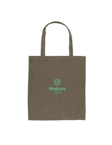 Bolsa de tela Medan algodón reciclado 145g/m2 natur asas largas PERSONALIZABLE