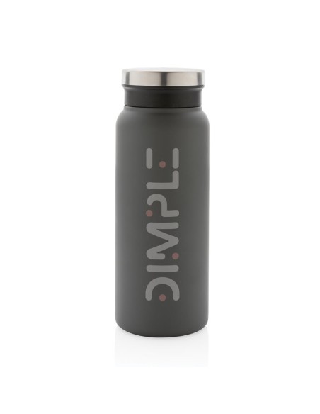Botella agua de acero inoxidable reciclado Mannheim doble capa sin BPA 600ml PERSONALIZABLE