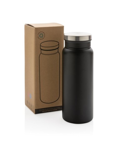 Botella agua de acero inoxidable reciclado Mannheim doble capa sin BPA 600ml PERSONALIZABLE