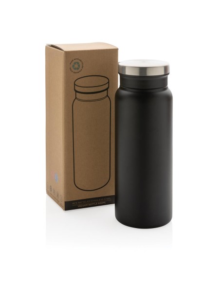 Botella agua de acero inoxidable reciclado Mannheim doble capa sin BPA 600ml PERSONALIZABLE