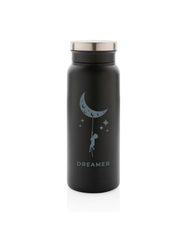 Botella agua de acero inoxidable reciclado Mannheim doble capa sin BPA 600ml PERSONALIZABLE