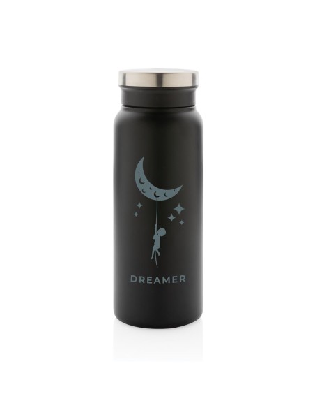 Botella agua de acero inoxidable reciclado Mannheim doble capa sin BPA 600ml PERSONALIZABLE