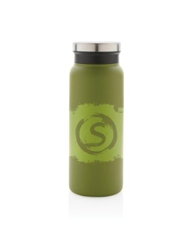 Botella agua de acero inoxidable reciclado Mannheim doble capa sin BPA 600ml PERSONALIZABLE