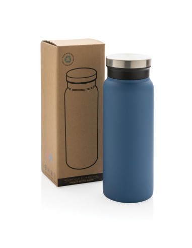 Botella agua de acero inoxidable reciclado Mannheim doble capa sin BPA 600ml PERSONALIZABLE
