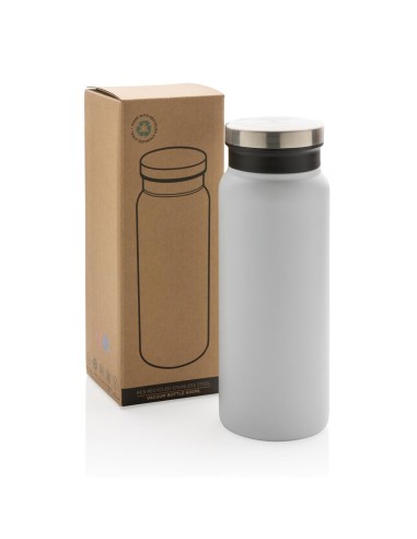 Botella agua de acero inoxidable reciclado Mannheim doble capa sin BPA 600ml PERSONALIZABLE